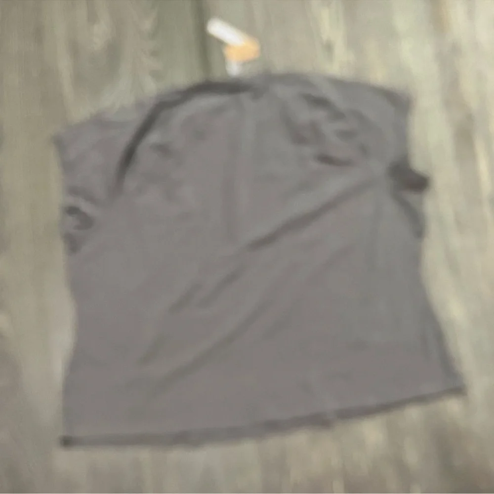 Skims (G1)New Vintage Cropped Raglan T-Shirt Crewneck ShortSleeve GrayChalk 4X - Picture 2 of 3